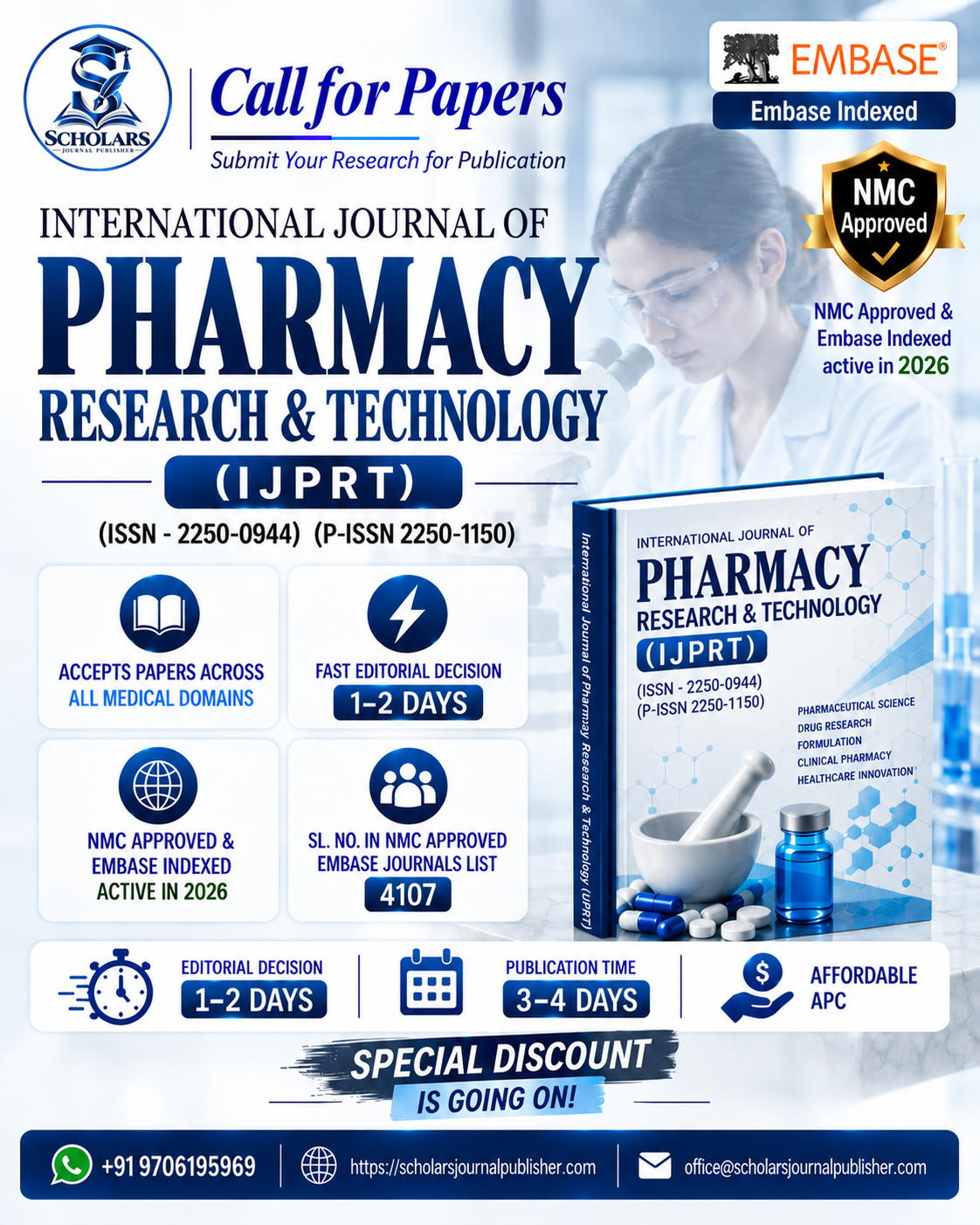 International Journal of Pharmacy Research & Technology (IJPRT)